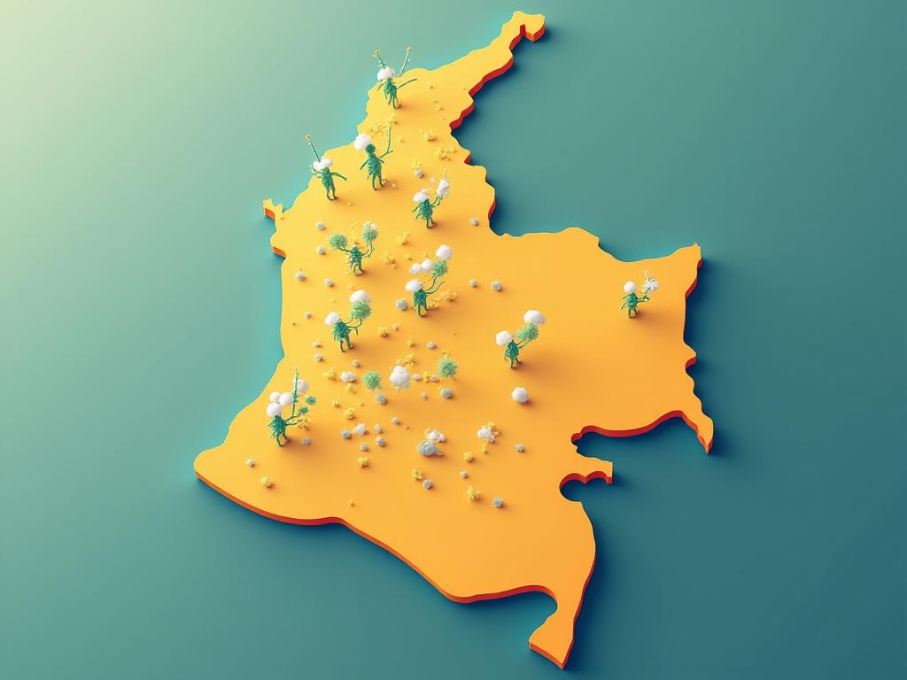 Mapa interactivo de proyectos en Colombia